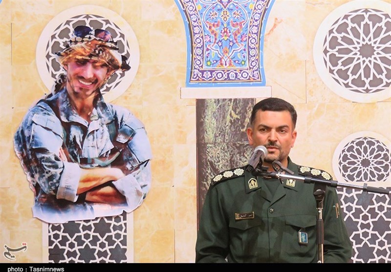 سردار قاآنی در  بزرگداشت شهید مدافع حرم دامغان