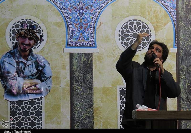 سردار قاآنی در  بزرگداشت شهید مدافع حرم دامغان