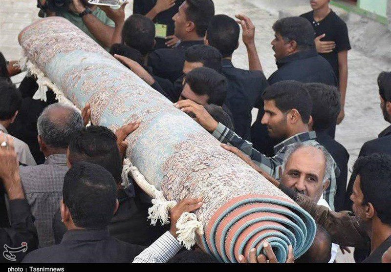مراسم انتقال فرش سید الشهدا ع میناب