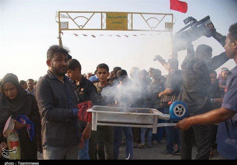 مراسم انتقال فرش سید الشهدا ع میناب