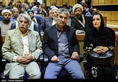 فریبا کوثری، جعفر دهقان و حبیب دهقان‌نسب در گردهمایی دست‌اندرکاران مراسم اربعین حسینی(ع)