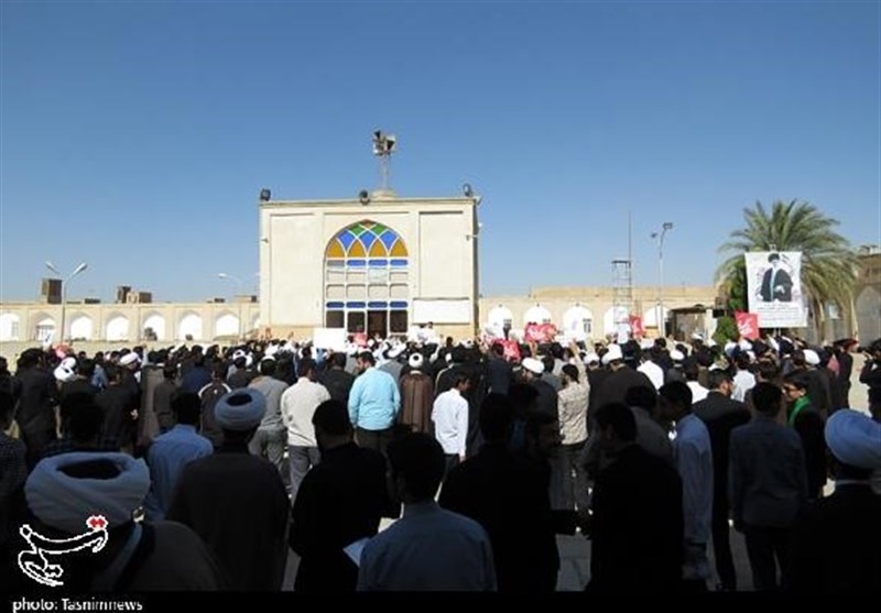 محکومیت یاوه‌گویی‌های ترامپ در یزد توسط طلاب و روحانیون