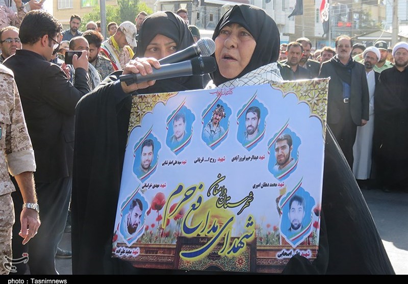تشییع سه شهید گمنام در دامغان 27 مهر 96