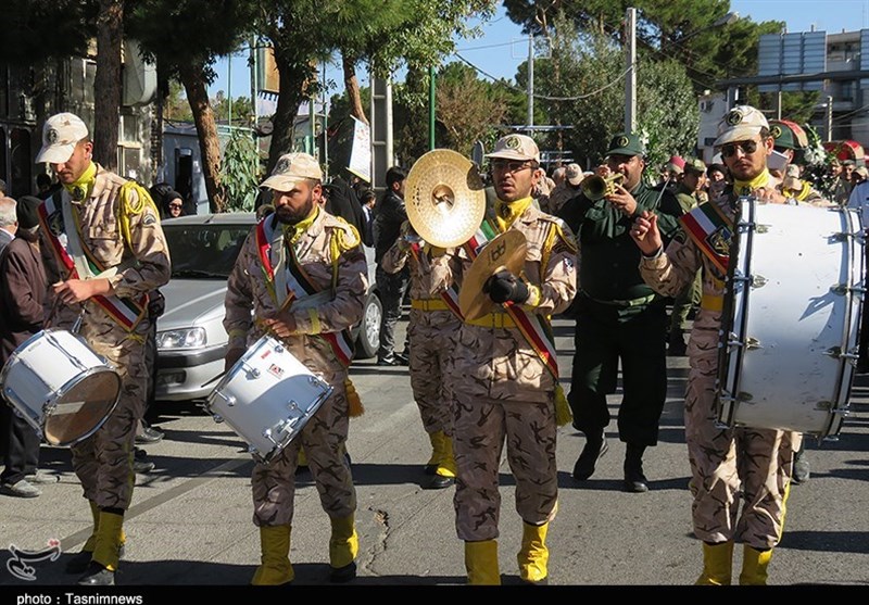 تشییع سه شهید گمنام در دامغان 27 مهر 96