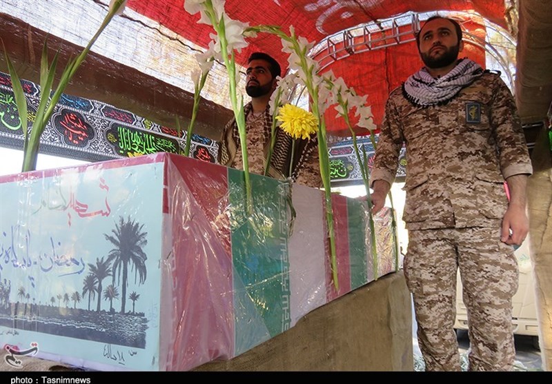 تشییع سه شهید گمنام در دامغان 27 مهر 96