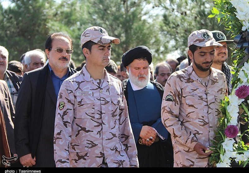 تشییع سه شهید گمنام در دامغان 27 مهر 96