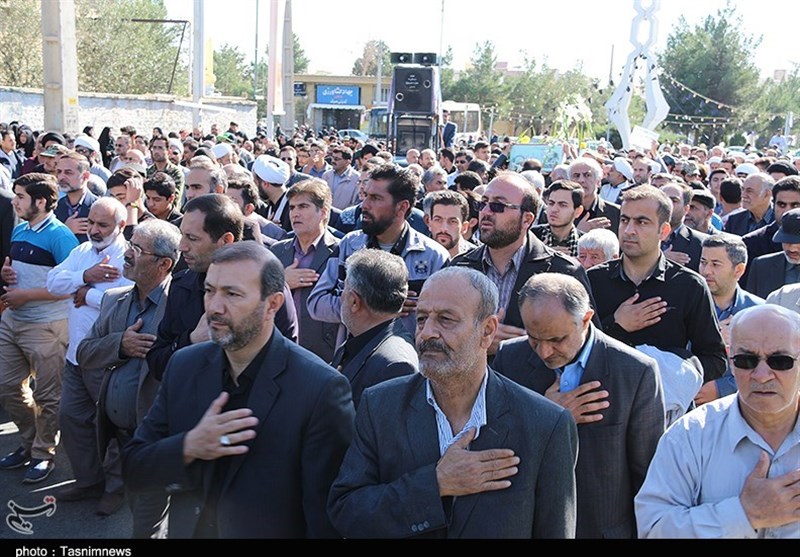 تشییع سه شهید گمنام در دامغان 27 مهر 96