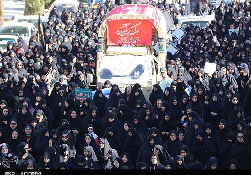 تشییع سه شهید گمنام در دامغان 27 مهر 96