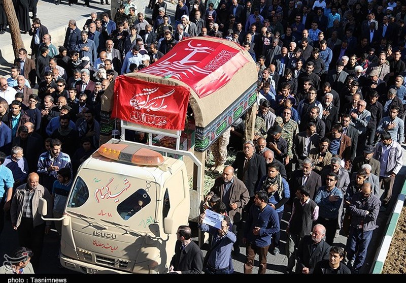 تشییع سه شهید گمنام در دامغان 27 مهر 96