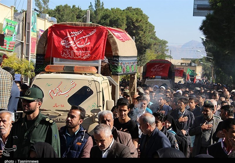 تشییع سه شهید گمنام در دامغان 27 مهر 96
