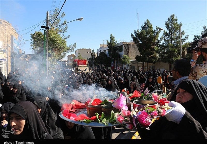 تشییع سه شهید گمنام در دامغان 27 مهر 96
