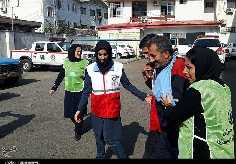 مانور امدادی در رشت