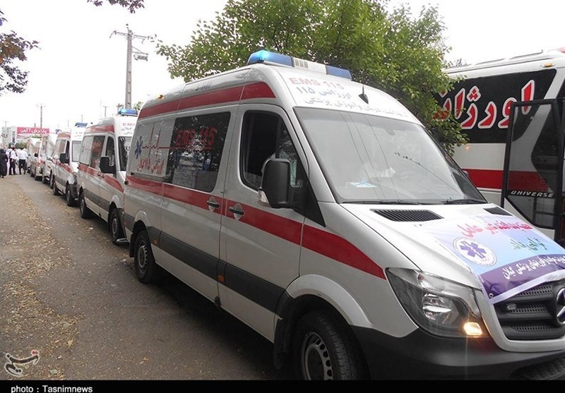 رژه خودرویی امدادی در رشت