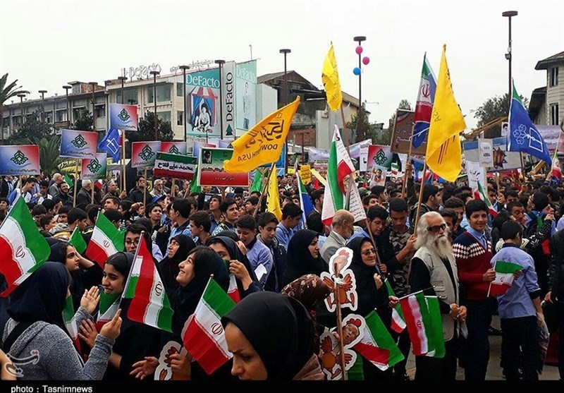 حضور حماسی گیلانیان در راهپیمایی روز ملی استکبارستیزی به‌روایت تصویر
