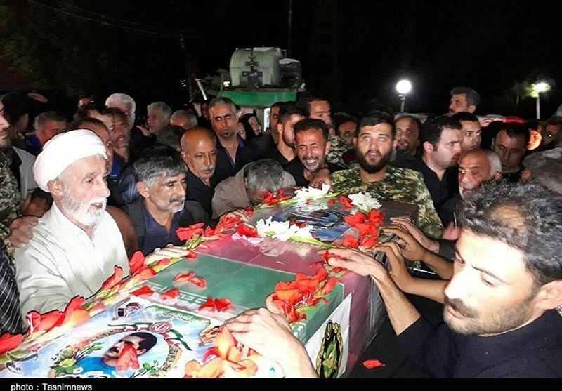 وداع با شهید تازه تفحص شده گیلانی