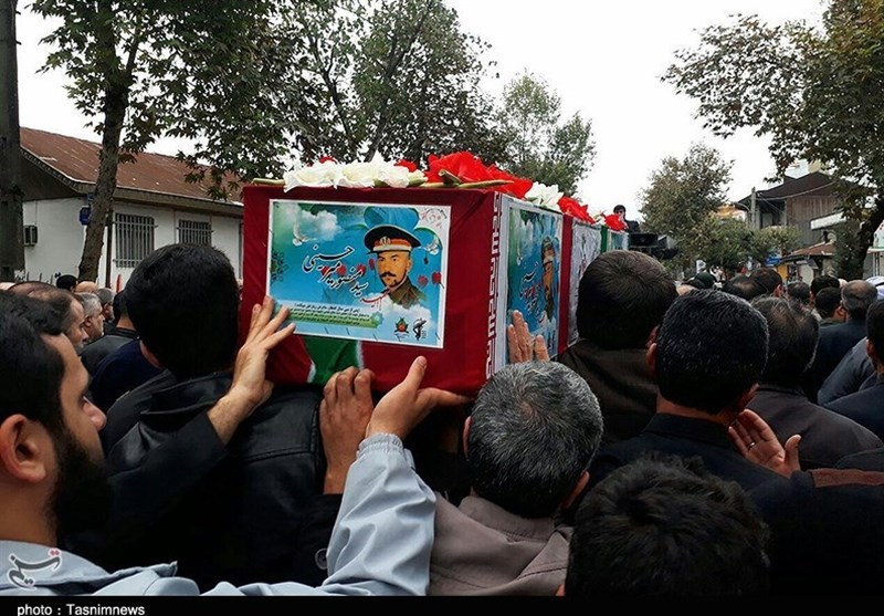 تشییع شهید میرحسینی در رشت