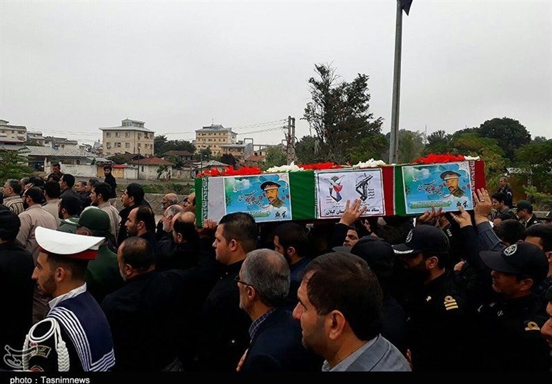 تشییع شهید میرحسینی در رشت