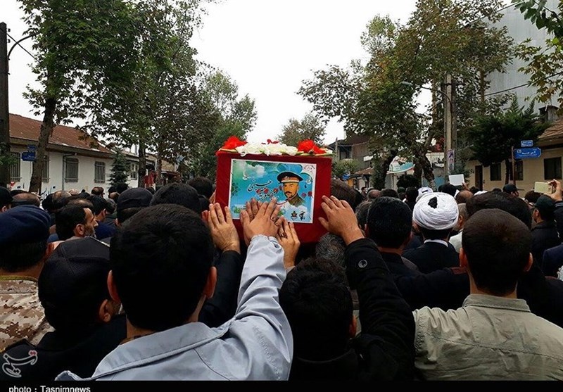 تشییع شهید میرحسینی در رشت