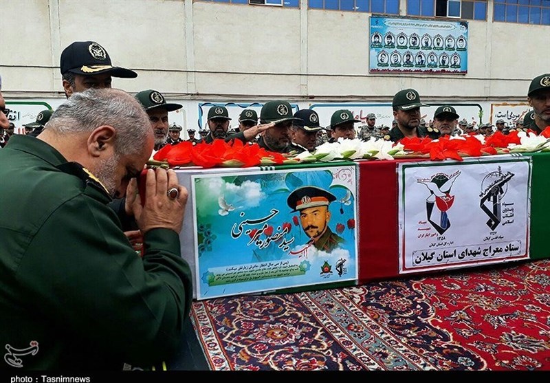 تشییع شهید میرحسینی در رشت