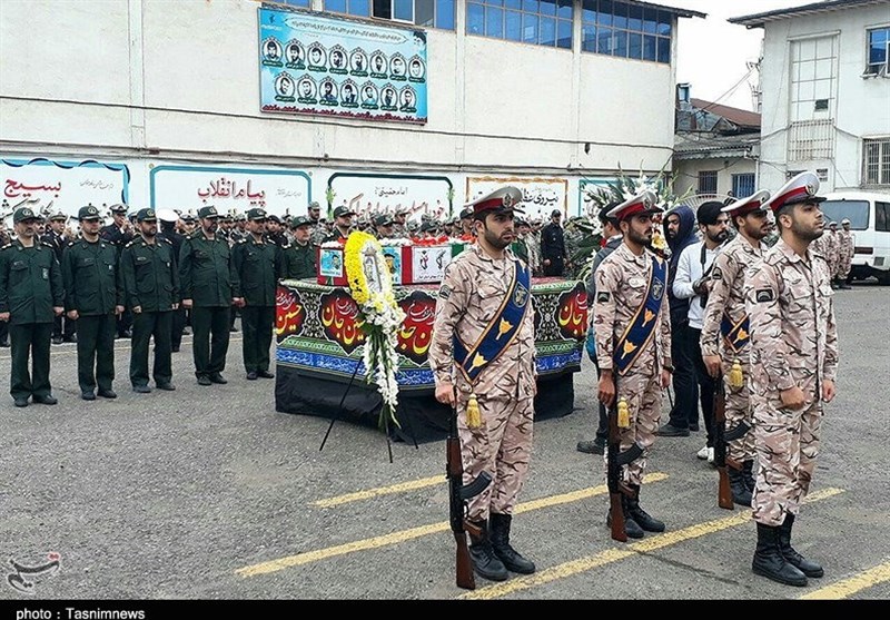 تشییع شهید میرحسینی در رشت