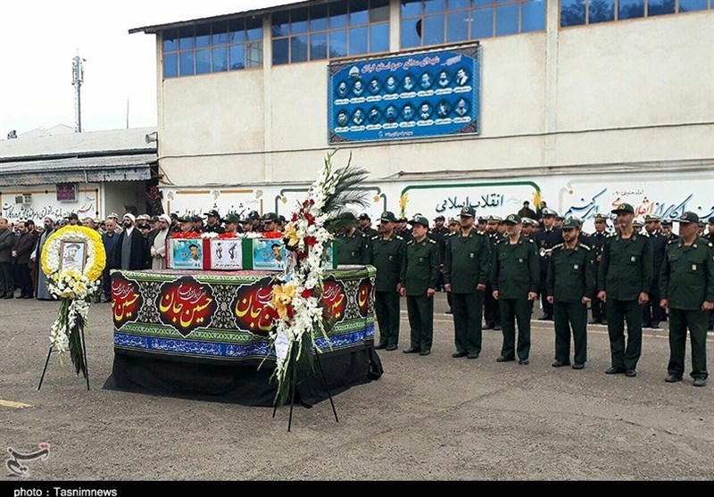 تشییع شهید میرحسینی در رشت