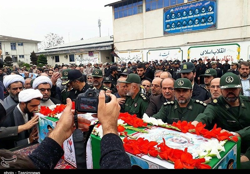 تشییع شهید میرحسینی در رشت