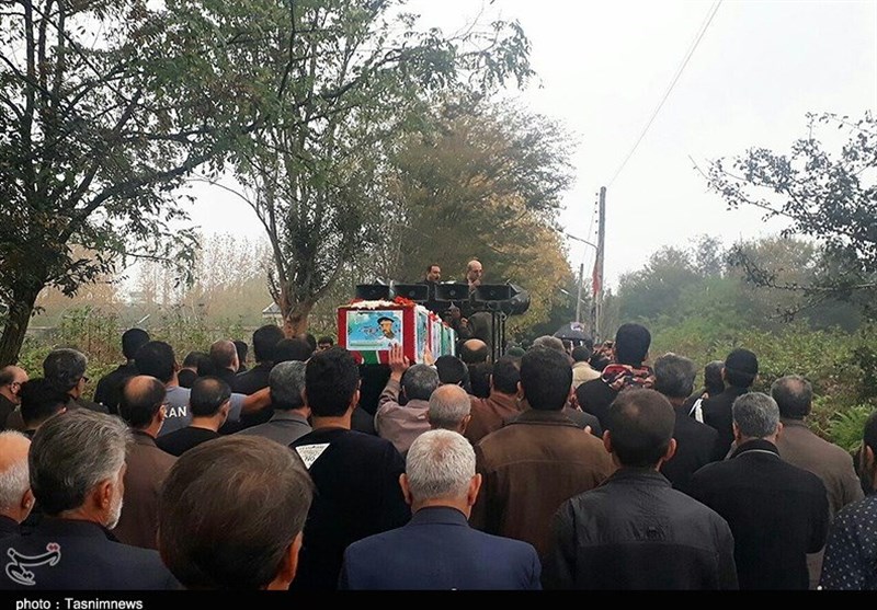 تشییع شهید میرحسینی در رشت