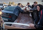 مصدومان و جانباختگان زلزله در سرپل‌ذهاب - کرمانشاه