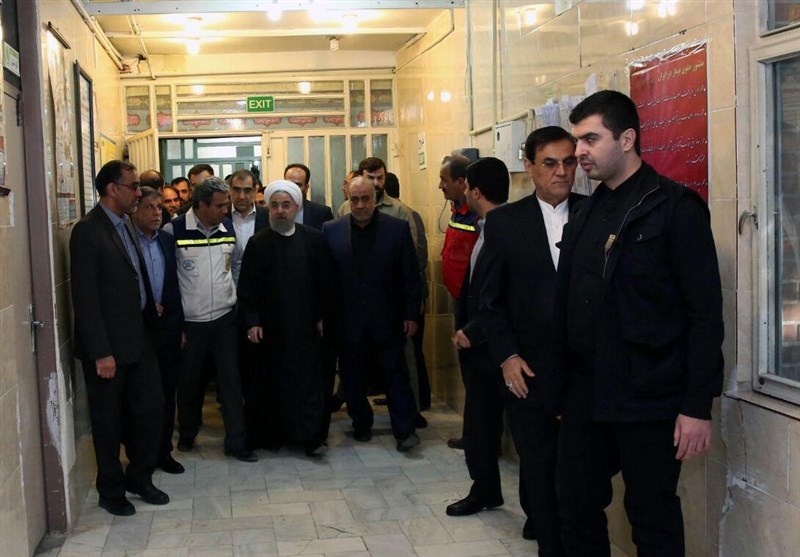 عیادت از مصدومان زلزله