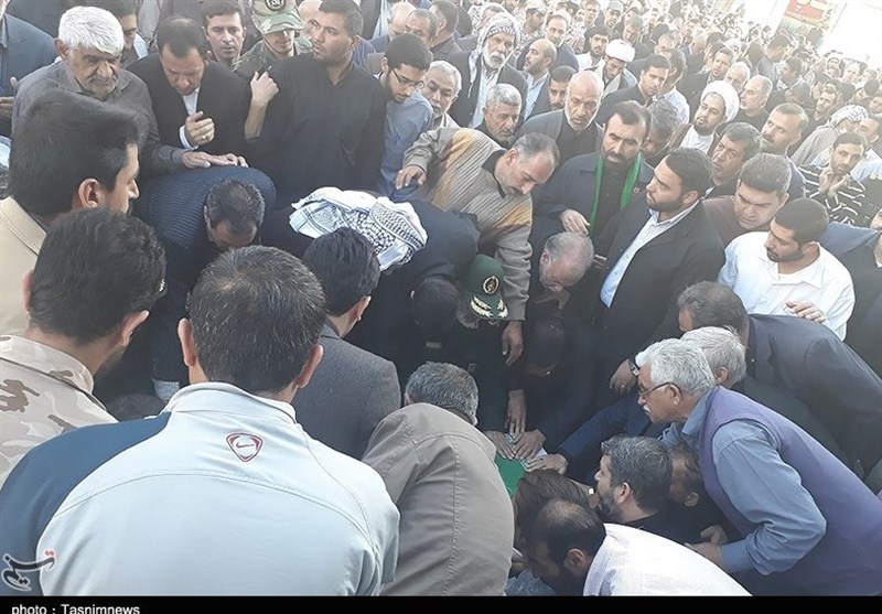 وداع با شهید مدافع حرم حبیب بدوی در اهواز