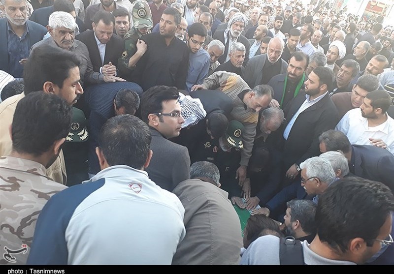 وداع با شهید مدافع حرم حبیب بدوی در اهواز