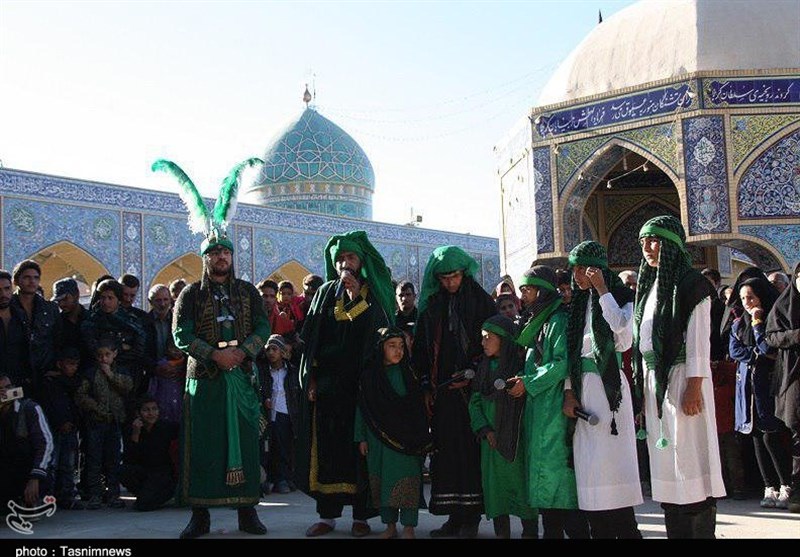 اجرای گروه تعزیه ده زیار کرمان در امامزاده جوپار