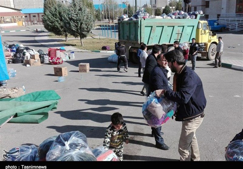 کمک رسانی آذربایجان غربی به زلزله زدگان کرمانشاه