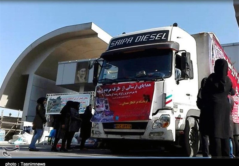 کمک رسانی آذربایجان غربی به زلزله زدگان کرمانشاه