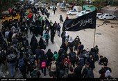 پیاده روی زائران اربعین حسینی از نجف به کربلا