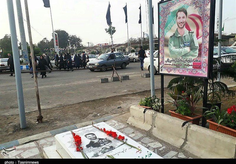 مراسم سالگرد شهید خلبان غلامرضا میرزایی