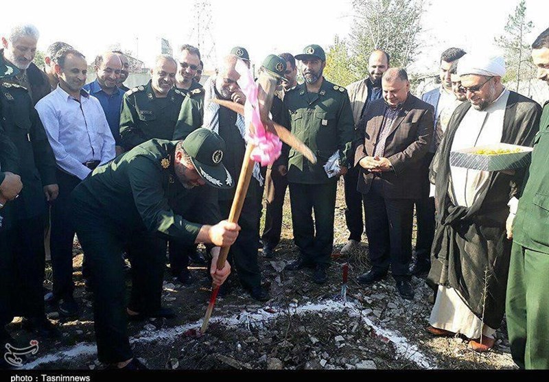 کلنگ زنی تالار یاس سپاه قدس گیلان