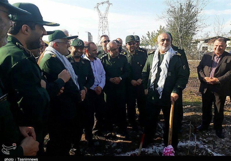 کلنگ زنی تالار یاس سپاه قدس گیلان