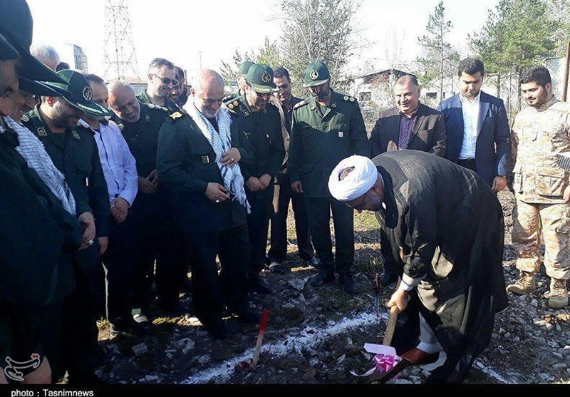 کلنگ زنی تالار یاس سپاه قدس گیلان