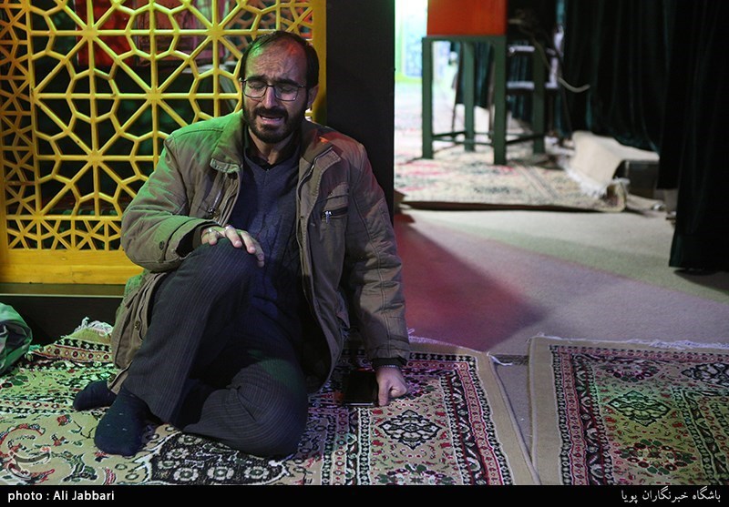 وداع با پیکر شهید مدافع حرم مهدی موحدنیا