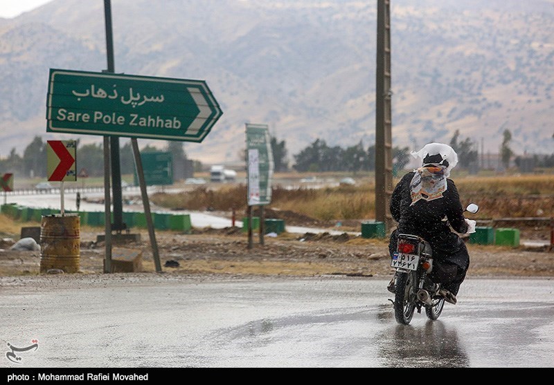 بارش باران در مناطق زلزله زده