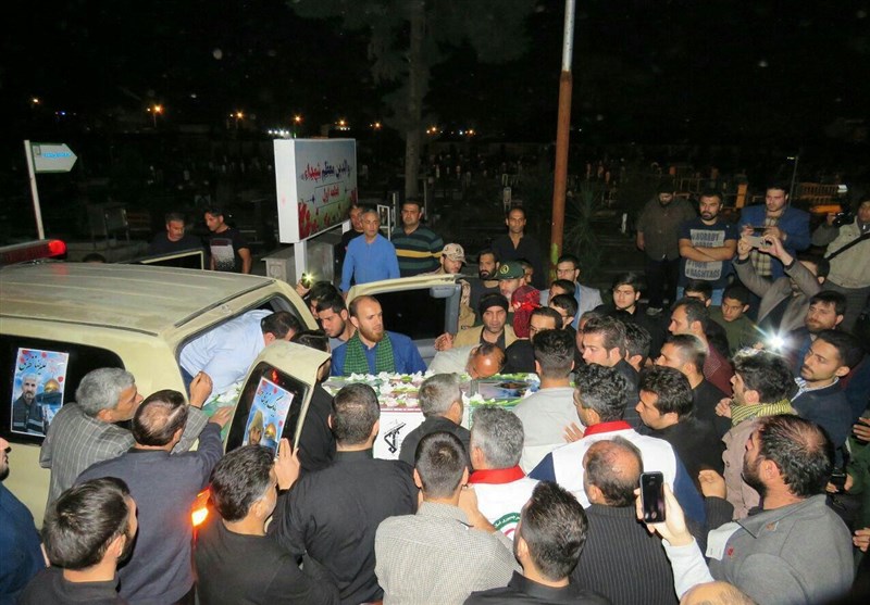 مراسم وداع با شهدای مدافع حرم در رشت