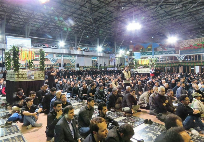 مراسم وداع با شهدای مدافع حرم در رشت