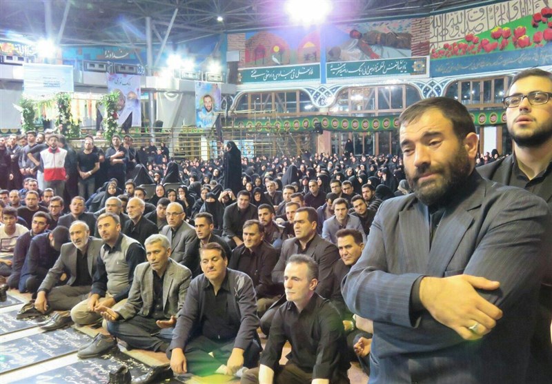 مراسم وداع با شهدای مدافع حرم در رشت