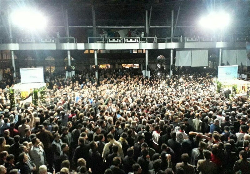 مراسم وداع با شهدای مدافع حرم در رشت