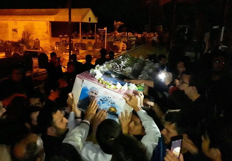 مراسم وداع با شهدای مدافع حرم در رشت