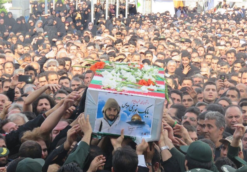 تشییع شهید بابک نوری