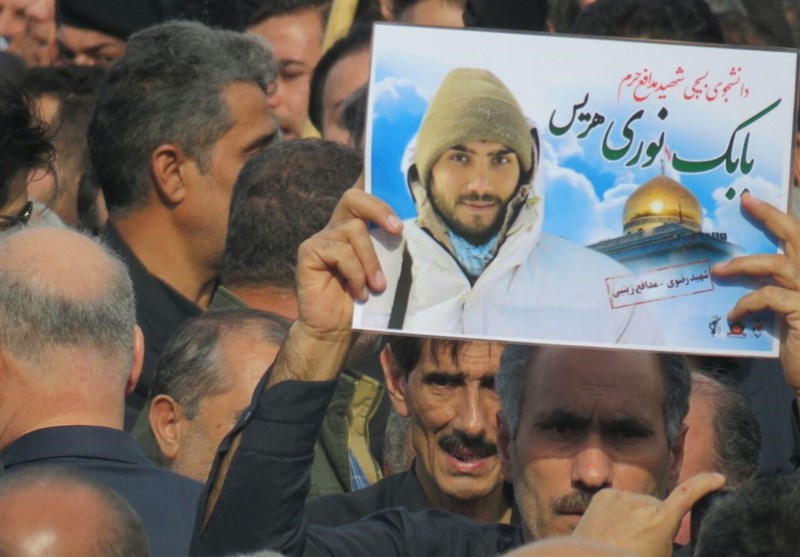 تشییع شهید بابک نوری