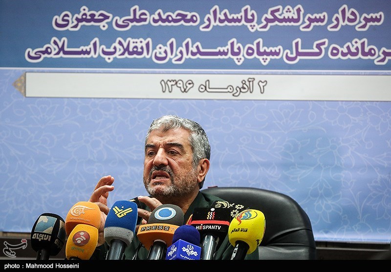 نشست خبری سرلشکر محمدعلی جعفری فرمانده کل سپاه پاسداران انقلاب اسلامی