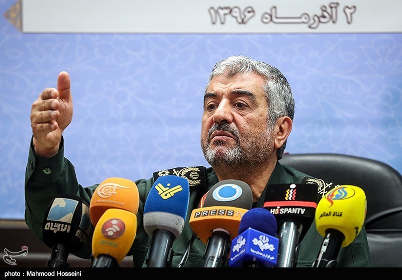 نشست خبری سرلشکر محمدعلی جعفری فرمانده کل سپاه پاسداران انقلاب اسلامی